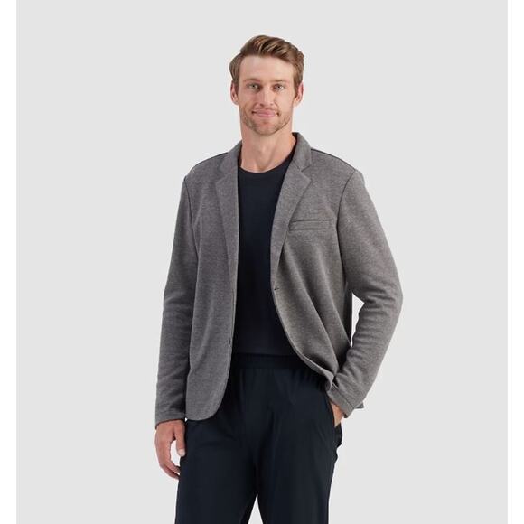 R.O.W Men's Polyester Blend Brody Two Button Blazer in Charcoal Grey Large $60 - Picture 1 of 6